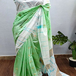 Crafted Kota Silk Saree - Green